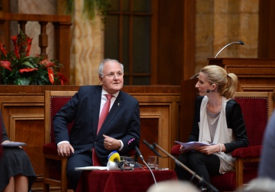 Minister školstva Dušan Čaplovič na verejnej diskusii