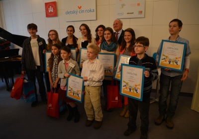 Minister školstva Dušan Čaplovič na slávnostnom vyhlásení výsledkov Detského činu roka 2013