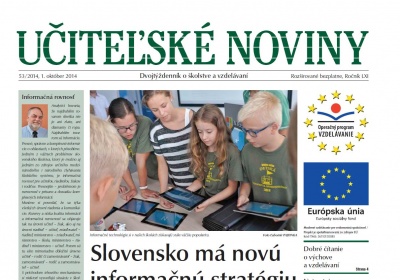 Vychádza ďalšie číslo Učiteľských novín
