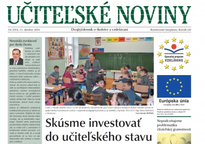 Vyšlo ďalšie číslo Učiteľských novín
