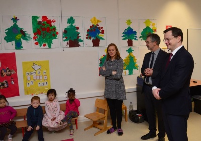 Minister Draxler navštívil Francúzsku školu, deťom sa prihovoril po francúzsky