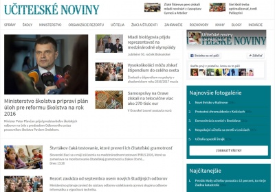 Portál Učiteľských novín oslavuje prvé narodeniny
