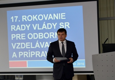 V Bratislave zasadala Rada vlády SR pre odborné vzdelávanie a prípravu
