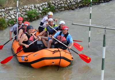Európski politici si s ministrom Plavčanom vyskúšali rafting na divokej vode