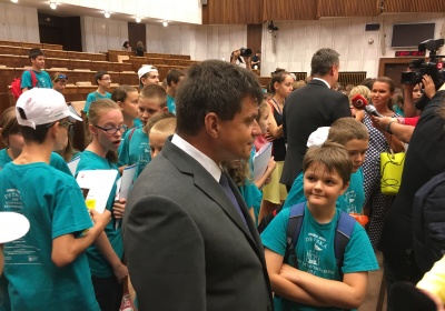 Minister Plavčan odpovedal na otázky študentov Detskej univerzity Komenského