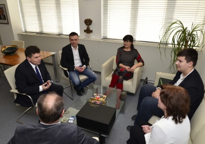 Prijatie 15-ročného laureáta ceny Krištáľového krídla Ondreja Vrábla