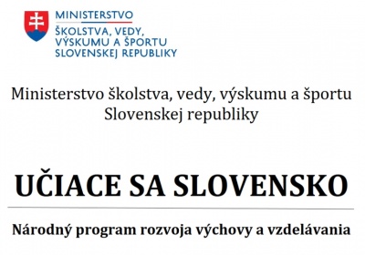 Dokument „Učiace sa Slovensko“ bude predmetom diskusie pri okrúhlych stoloch