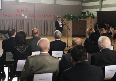 Víťazstvo nad fašizmom si v Šintave pripomenuli aj za účasti štátnej tajomníčky Oľgy Nachtmannovej