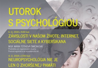 Utorok s psychológiou na Týždni vedy a techniky2018!