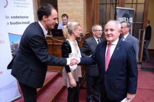 Minister školstva Dušan Čaplovič na verejnej diskusii