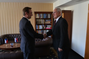 Minister Dušan Čaplovič prijal veľvyslanca Českej republiky na Slovensku Jakuba Karfíka