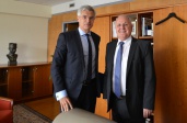 Minister Dušan Čaplovič so stálym predstaviteľom SR pri EÚ Ivanom Korčokom