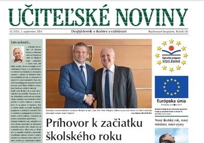 Vyšlo nové číslo Učiteľských novín