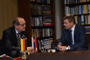 Prijatie veľvyslanca Spolkovej republiky Nemecko v SR J.E. Dr. Thomasa  Götza.