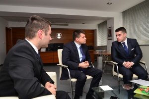 Prijatie zástupcov mládežníckej organizácie Študent - Aliancia stredoškolákov