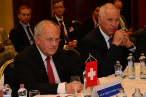 Rokovanie so švajčiarskym prezidentom Johannom N. Schneiderom-Ammannom