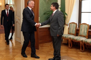 Minister Peter Plavčan na stretnutí s prezidentom SR Andrejom Kiskom