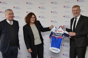 Prijatie prezidenta Slovenského zväzu cyklistiky Petra Privaru