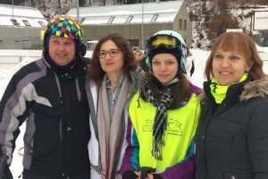 Kontrolný deň na lyžiarskom výcviku v zimnom stredisku v Štiavnických vrchoch