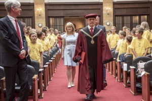 Odovzdávanie diplomov absolventov Detskej Univerzity Komenského 