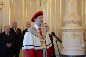 Príhovor Jozefa Habánika z Trenčianskej univerzity A. Dubčeka v Trenčíne. 