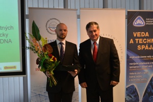 Mladý výskumník roka SR 2013 - Michal Pitoňák. 
