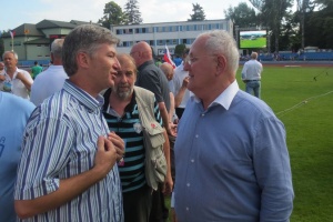 Minister pri rozhovore s prezidentom Českého zväzu cyklistiky Mariánom Štetinom