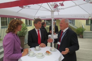 Minister Dušan Čaplovič s riaditeľom Odboru pre politiku a inovácie EK Petrom Drollom